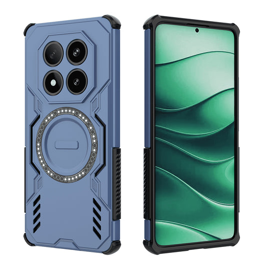 Etui MagSafe do Xiaomi Redmi Note 14 Pro 4G, Techsuit, ArmorMag, Niebieskie