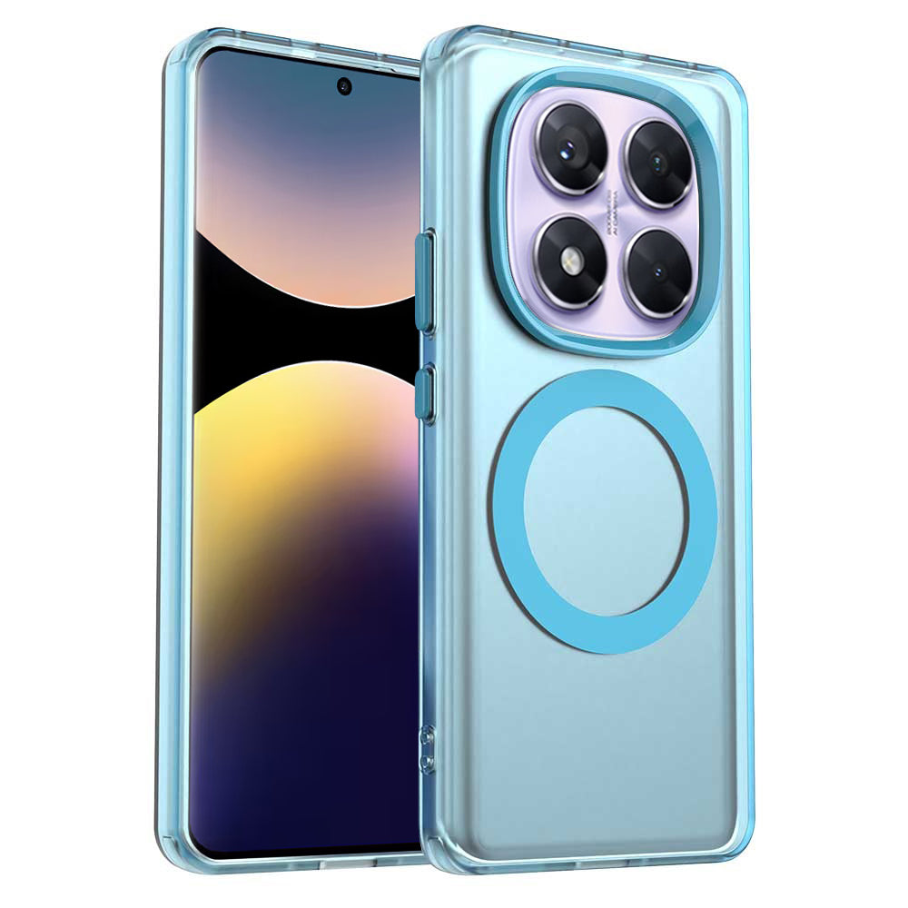 Etui MagSafe do Xiaomi Redmi Note 14 Pro 4G, Techsuit, CandyCase, Niebieskie