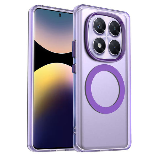 Etui MagSafe do Xiaomi Redmi Note 14 Pro 4G, Techsuit, CandyCase, Fioletowy