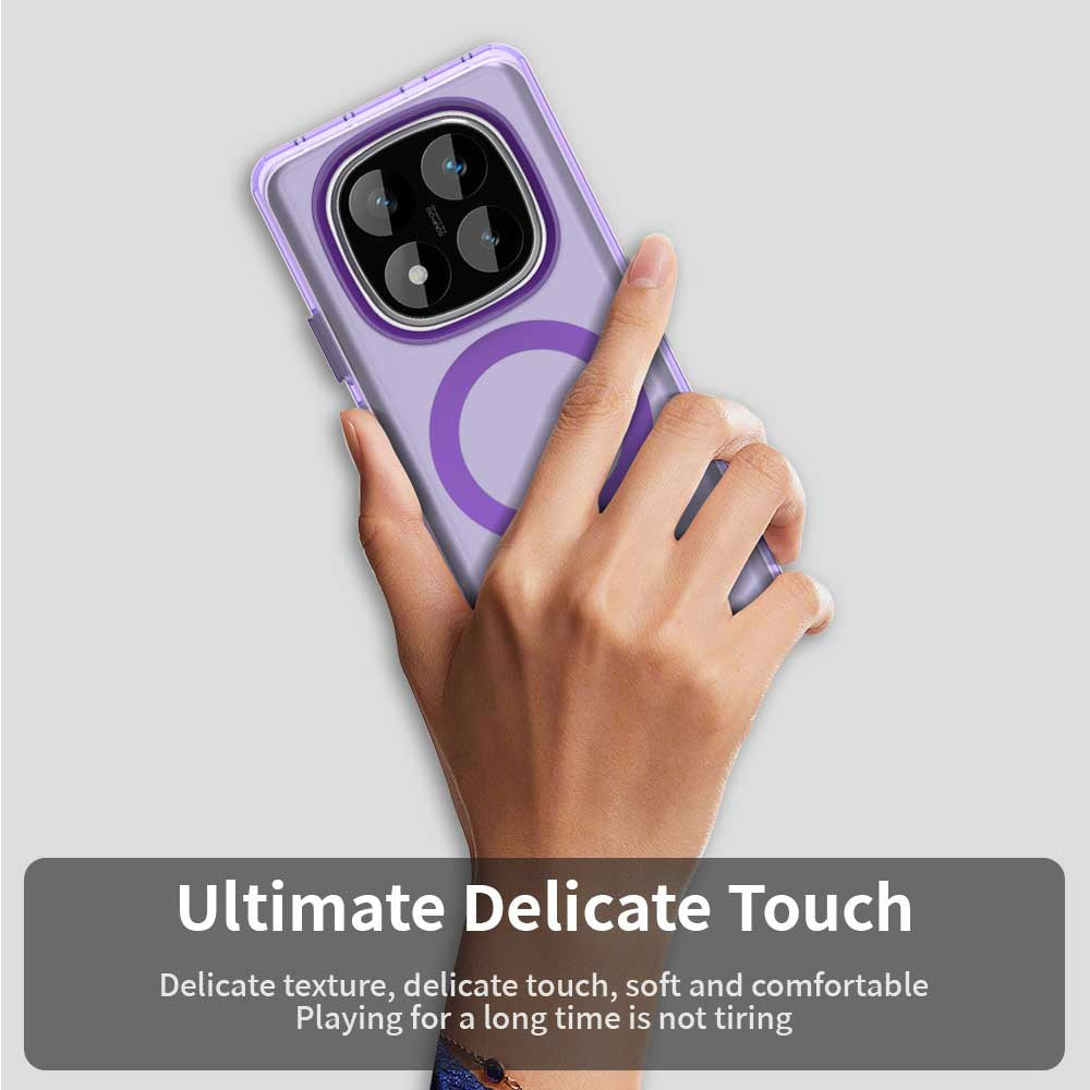 Etui MagSafe do Xiaomi Redmi Note 14 Pro 4G, Techsuit, CandyCase, Fioletowy