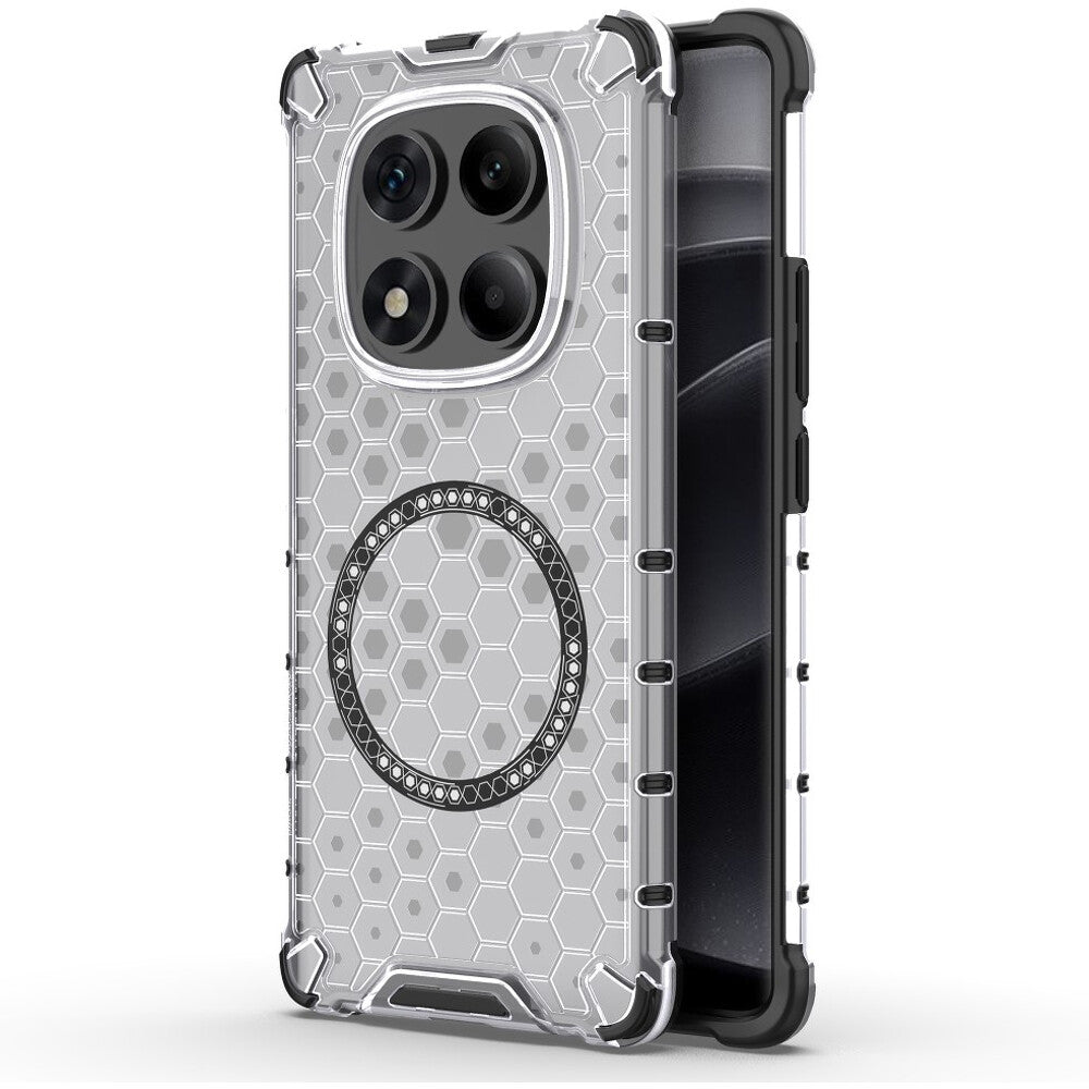 Etui MagSafe do Xiaomi Redmi Note 14 Pro 4G, Techsuit, HoneyComb Shield, Białe