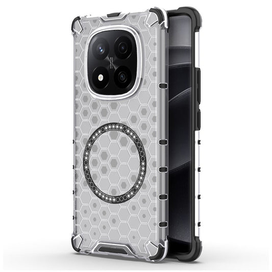 Etui MagSafe do Xiaomi Redmi Note 14 Pro+ 5G, Techsuit, HoneyComb Shield, Białe