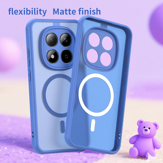 Etui MagSafe dla Xiaomi Redmi Note 15 Pro 5G, Techsuit, HaloFrost II, Niebieskie