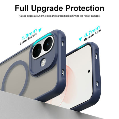 Etui MagSafe do Xiaomi Redmi Note 17 4G / Note 17 5G, Techsuit, HaloFrost II, granatowy