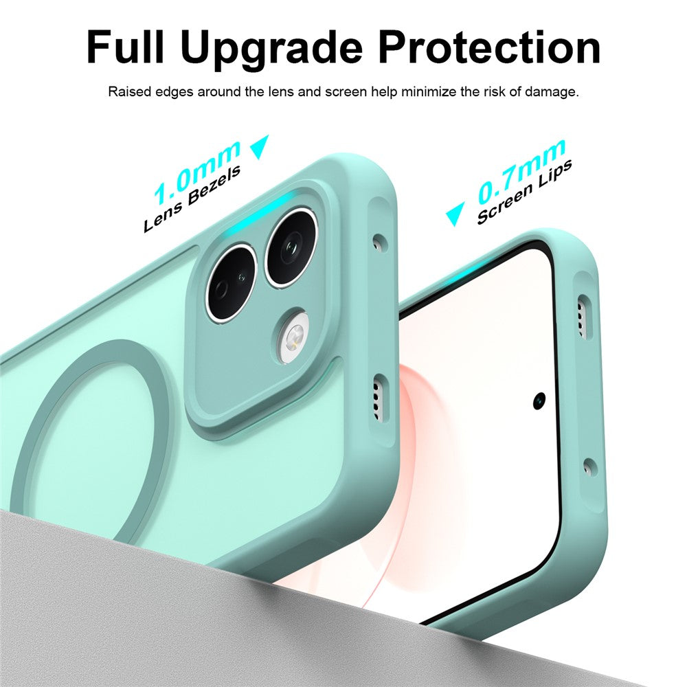 Etui MagSafe do Xiaomi Redmi Note 17 4G / Note 17 5G, Techsuit, HaloFrost II, jasnozielony