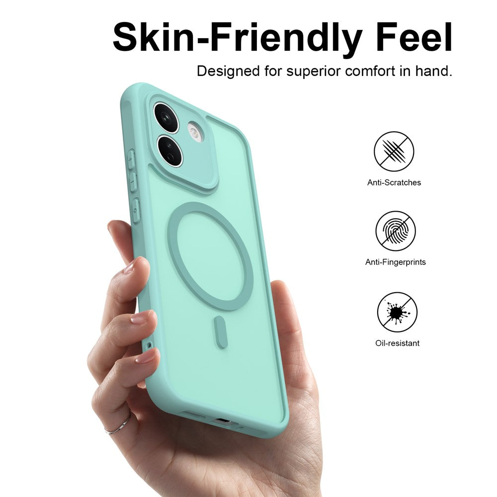 Etui MagSafe do Xiaomi Redmi Note 17 4G / Note 17 5G, Techsuit, HaloFrost II, jasnozielony