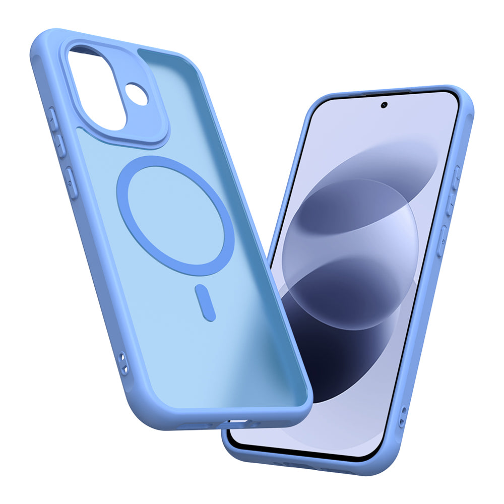 Etui MagSafe do Xiaomi Redmi Note 17 Pro, Techsuit, HaloFrost II, niebieskie
