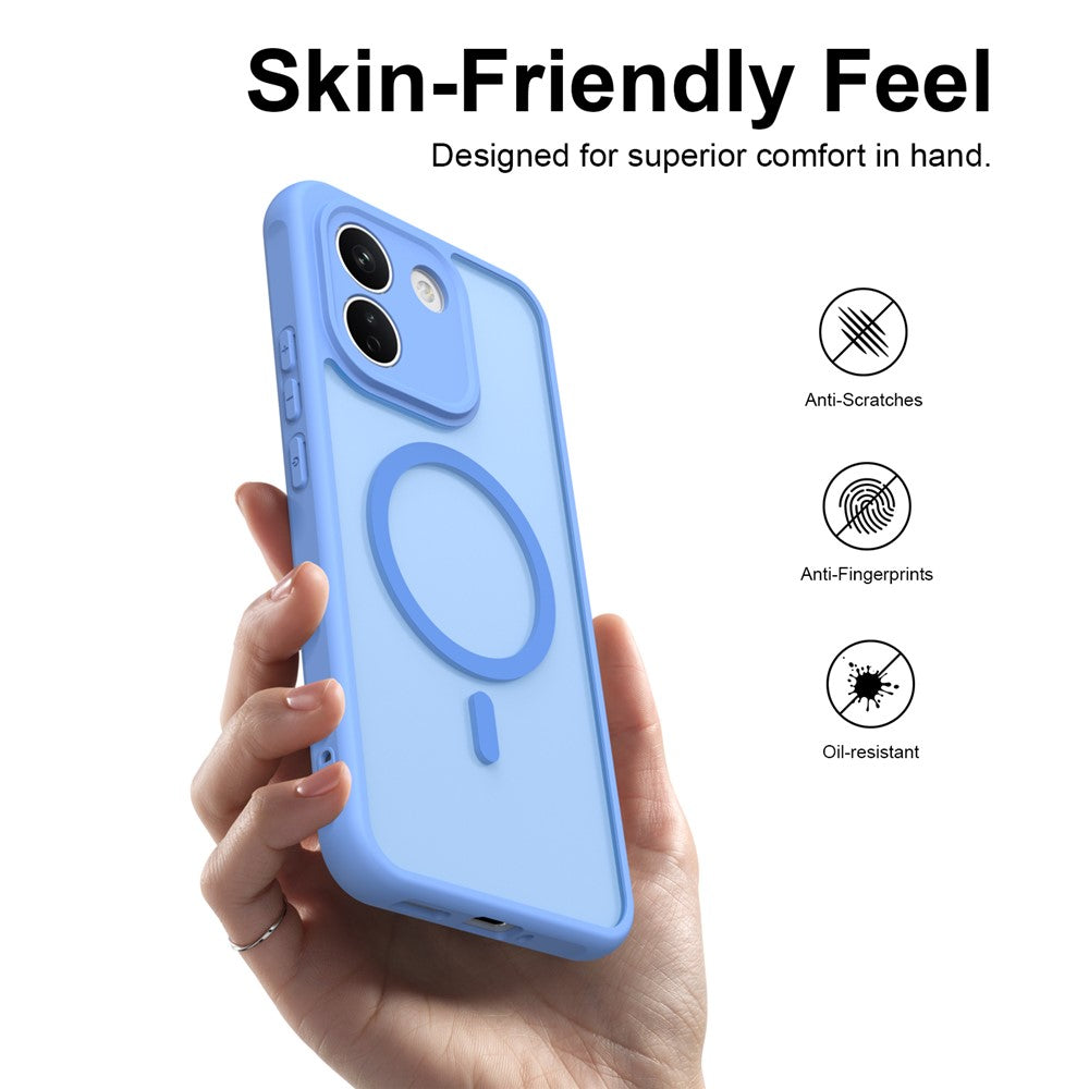 Etui MagSafe do Xiaomi Redmi Note 17 Pro, Techsuit, HaloFrost II, niebieskie