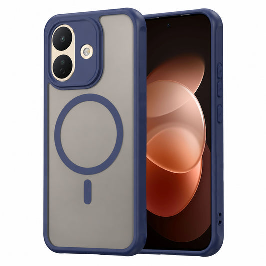 Etui MagSafe do Xiaomi Redmi Note 17 Pro, Techsuit, HaloFrost II, granatowy