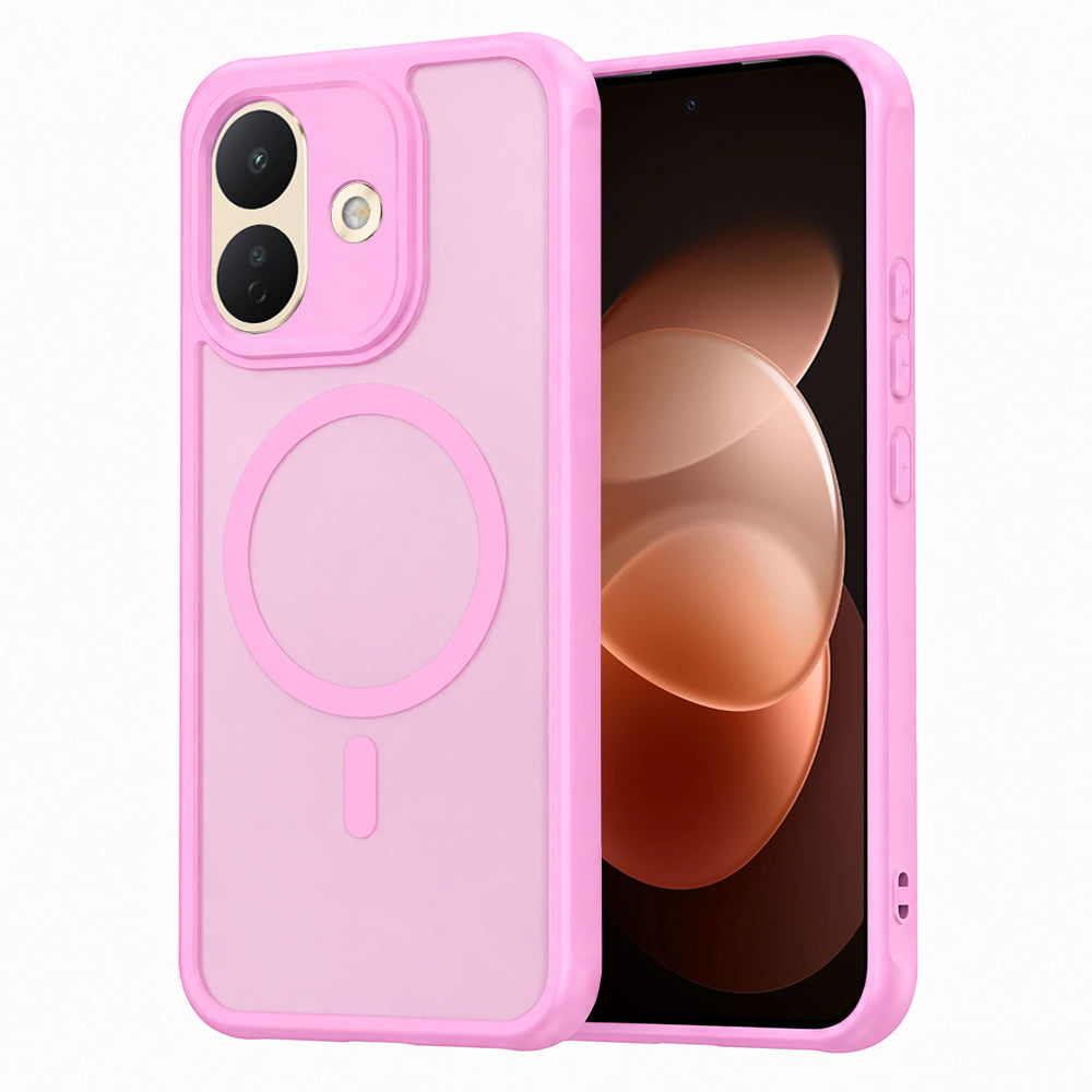 Etui MagSafe do Xiaomi Redmi Note 17 Pro, Techsuit, HaloFrost II, różowe