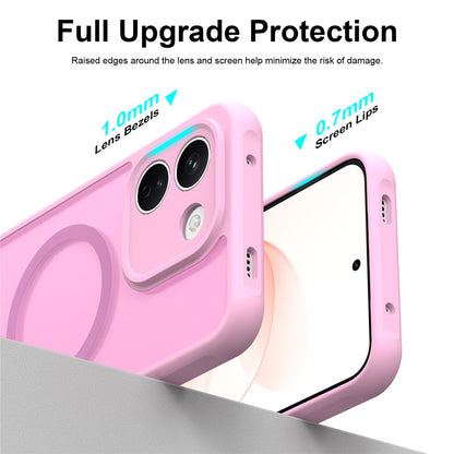 Etui MagSafe do Xiaomi Redmi Note 17 Pro, Techsuit, HaloFrost II, różowe