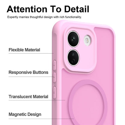 Etui MagSafe do Xiaomi Redmi Note 17 Pro, Techsuit, HaloFrost II, różowe