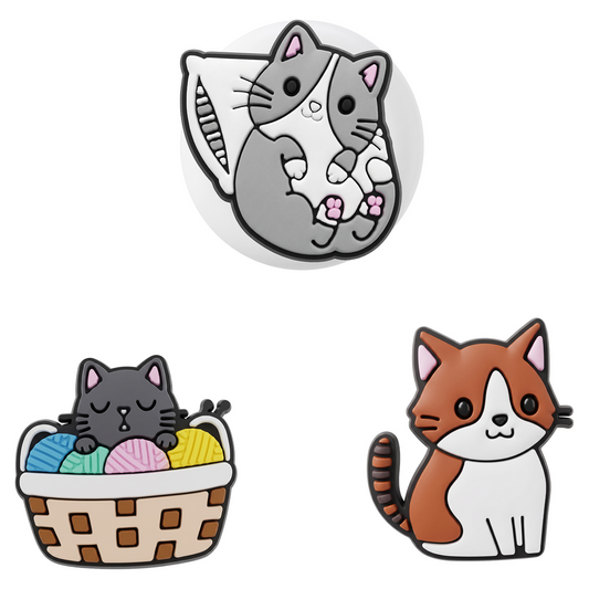Etui OEM Cat do Apple AirTag, Zestaw 3 sztuki, Wielokolorowy
