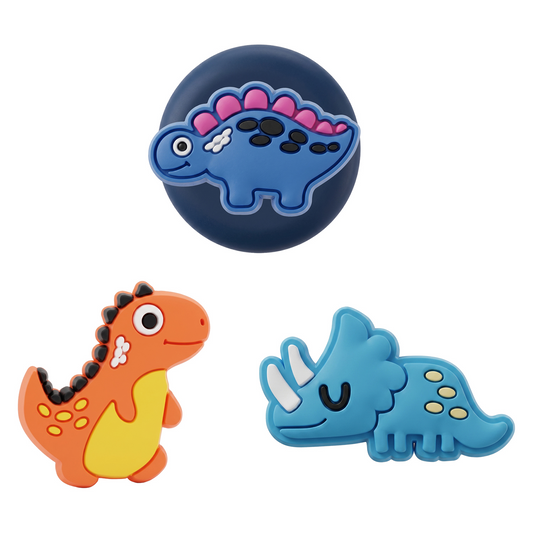 Etui OEM Dinosaur dla Apple AirTag, zestaw 3 sztuki, wielokolorowy