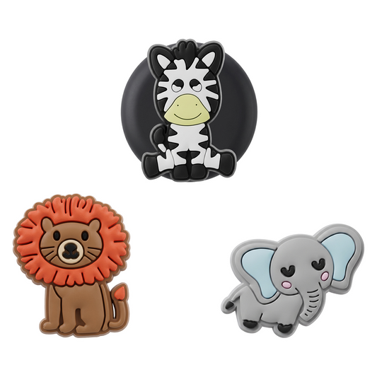 Etui OEM Zoo do Apple AirTag, Zestaw 3 sztuki, Wielokolorowy