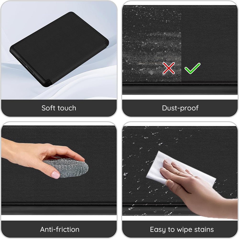 Etui na Amazon Kindle Paperwhite 5 cali, Techsuit, SmartCover, czarne