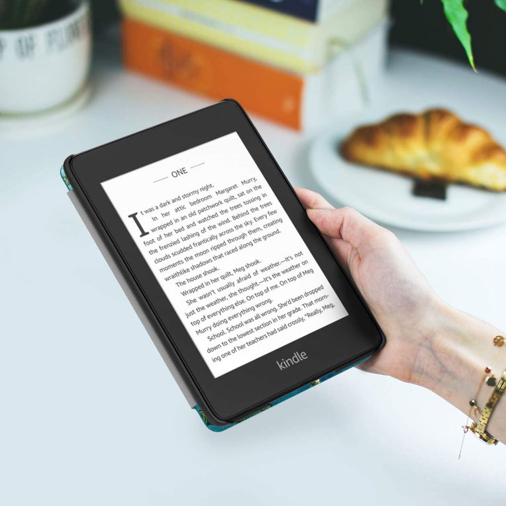 Etui na Amazon Kindle Paperwhite 5 cali, Techsuit, SmartCover, czarne