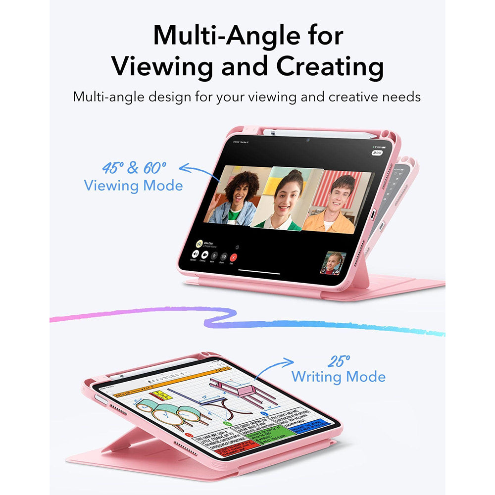 Etui na Apple iPad (2025) / (2022), ESR, Flip Hybrid, Różowy