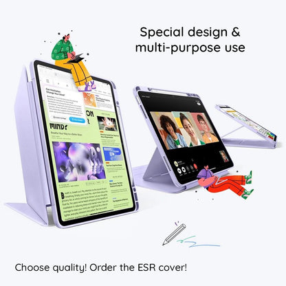 Etui na Apple iPad (2025) / (2022), ESR, Flip Hybrid z uchwytem na ołówek, Zielone