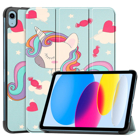 Etui na Apple iPad (2025) / (2022), Techsuit, FoldPro Unicorn, Wielokolorowe