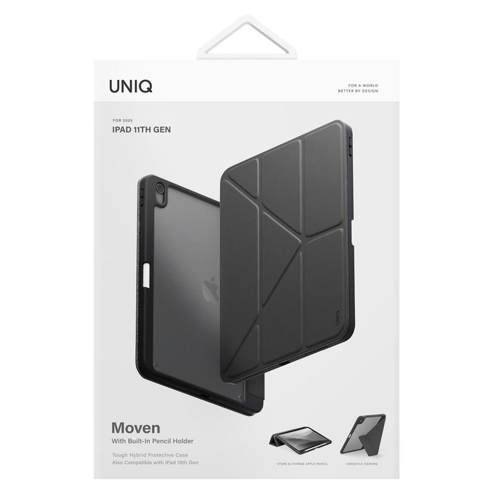 Case for Apple iPad (2025), UNIQ, Moven, Black