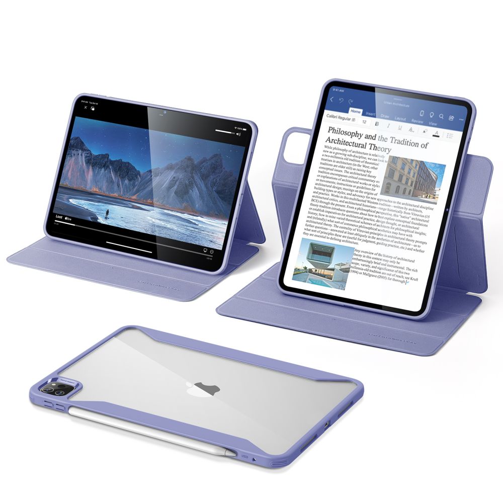 Etui do Apple iPad Pro 13 (2024), ESR, Rebound Hybrid, Fioletowy