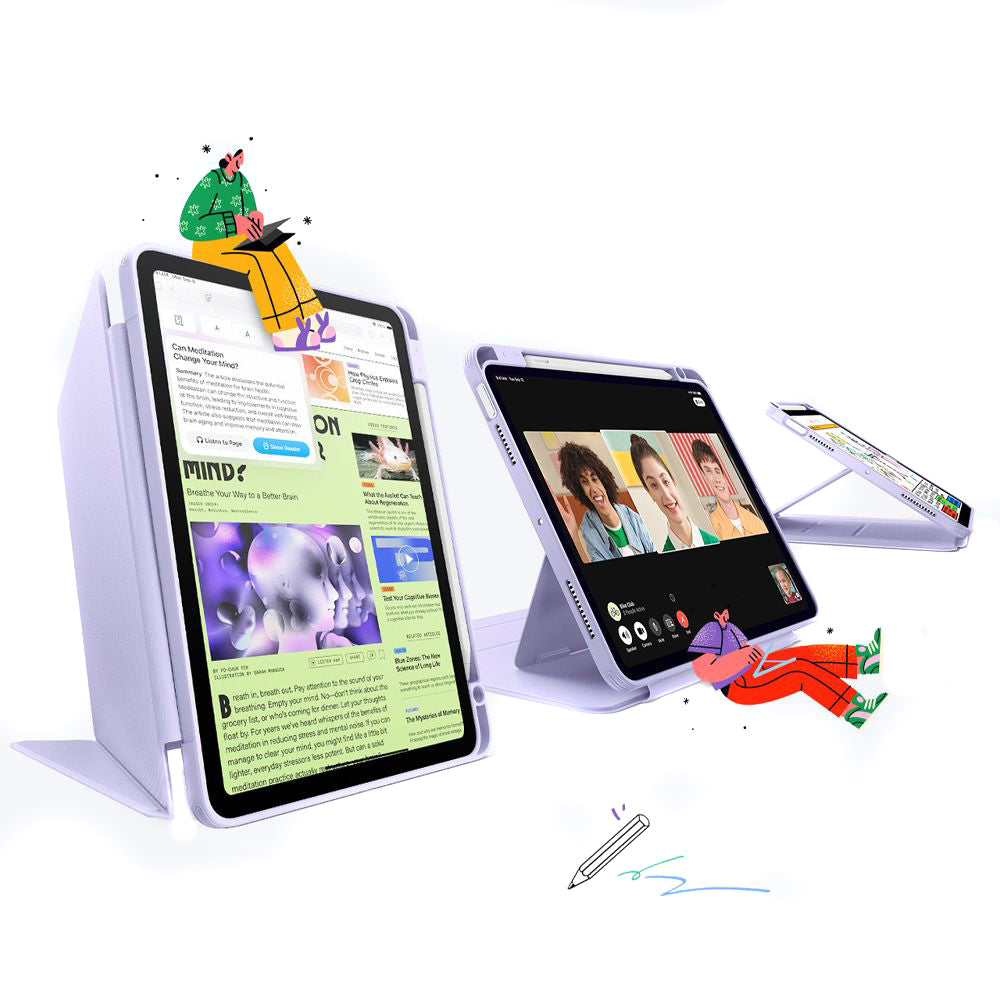 Etui na Apple iPad Air 13 (2025) / Air 13 (2024), ESR, Flip Hybrid, Fioletowe