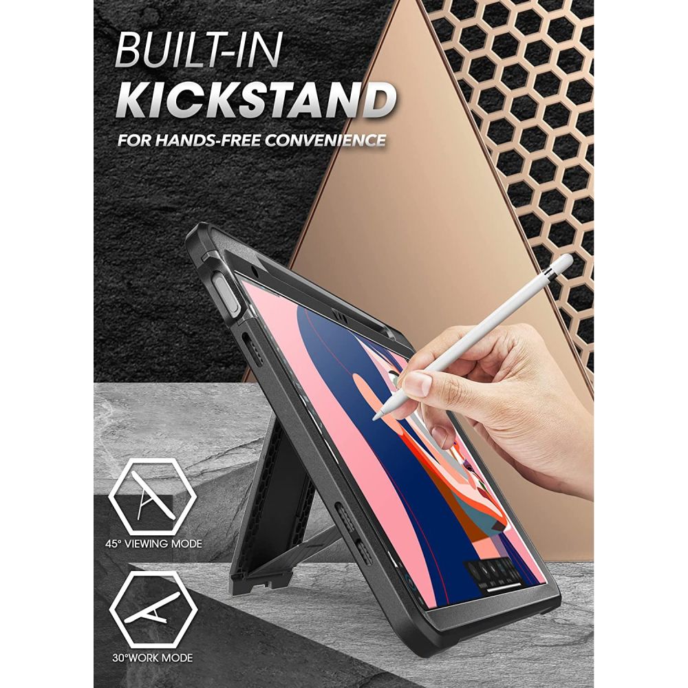Etui na Apple iPad (2025) / iPad (2022), Supcase, Unicorn Beetle Pro, Czarna