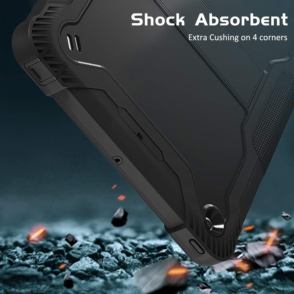 Etui na Apple iPad 9.7 (2018) / 9.7 (2017), Techsuit, Rugged TabShell, czarne