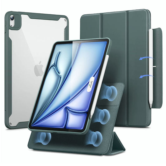 Etui na Apple iPad Air 11 (2026) / iPad Air 11 (2025) / Air 11 (2024) / Air (2022) / Air (2020), ESR, Rebound Hybrid, Zielony Satynowy