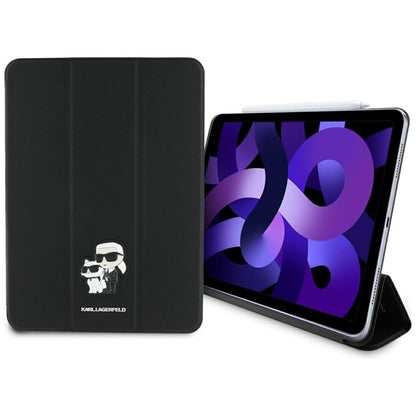 Etui na Apple iPad Air 11 (2025) / Air 11 (2024), Karl Lagerfeld, Saffiano Karl & Choupette, Czarne