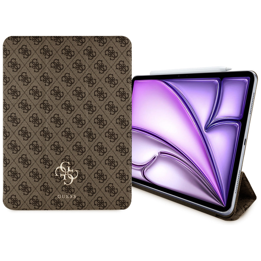 Etui dla Apple iPad Air 13 (2025) / Air 13 (2024), Guess, 4G Big Logo, Brązowy