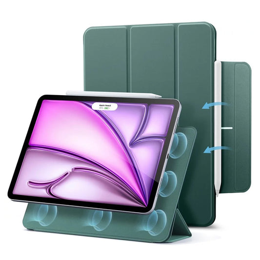 Etui na Apple iPad Air 13 (2025) / Air 13 (2024) / Pro 12.9 (2022) / Pro 12.9 (2021) / Pro 12.9 (2020), ESR, Rebound, Satynowa Zielona