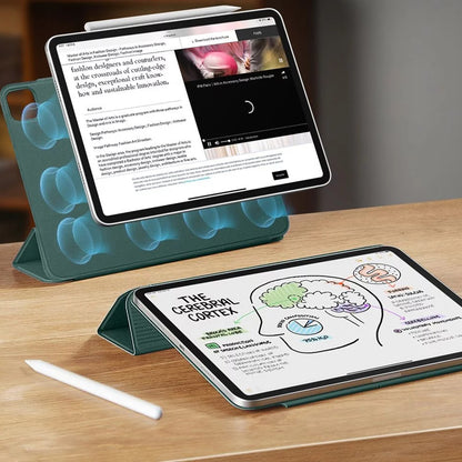 Etui na Apple iPad Air 13 (2026) / Air 13 (2025) / Air 13 (2024) / Pro 12.9 (2022) / Pro 12.9 (2021), ESR, Rebound, Zielony Satynowy