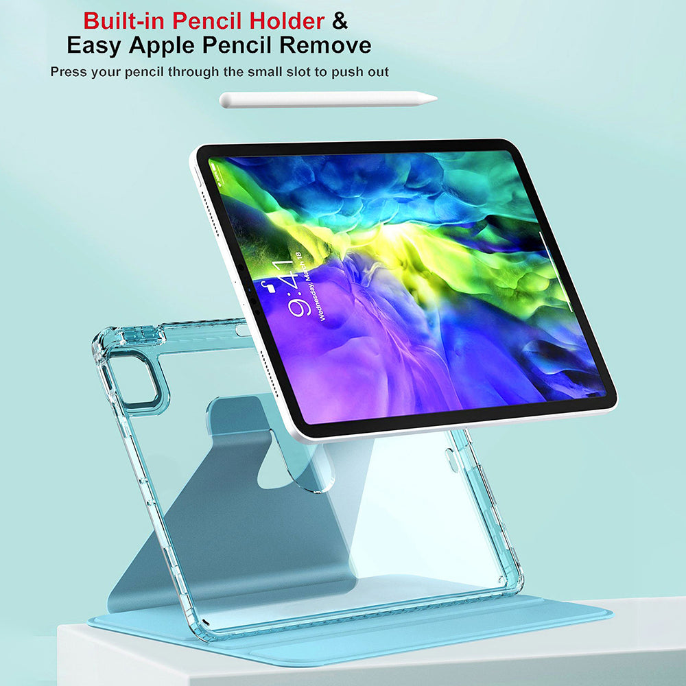 Etui na Apple iPad Pro 11 (2024), Techsuit, Crystal Vision, Bleu