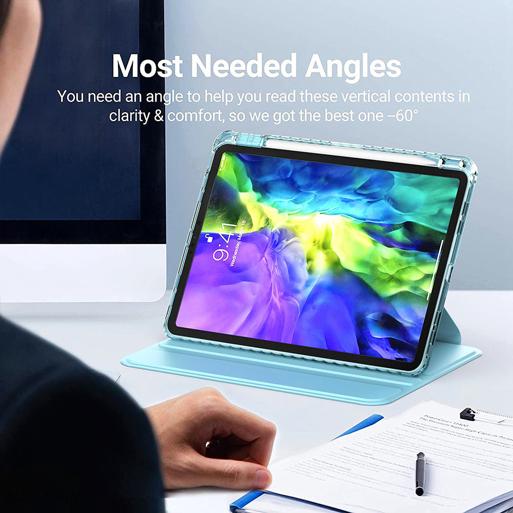 Etui na Apple iPad Pro 11 (2024), Techsuit, Crystal Vision, Bleu