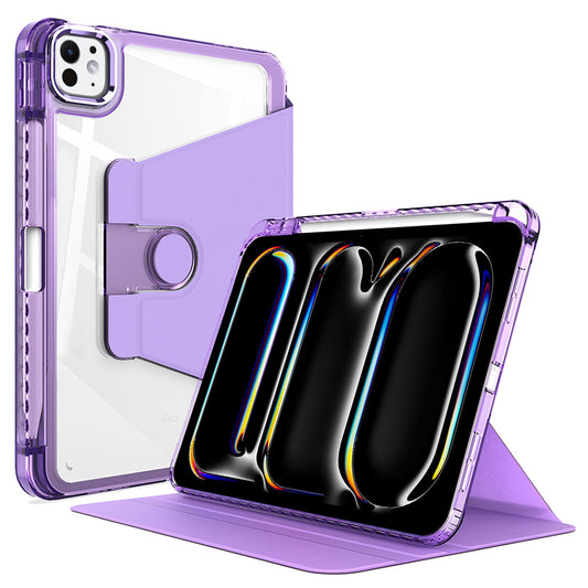 Etui na Apple iPad Pro 11 (2024), Techsuit, Crystal Vision, Fioletowy