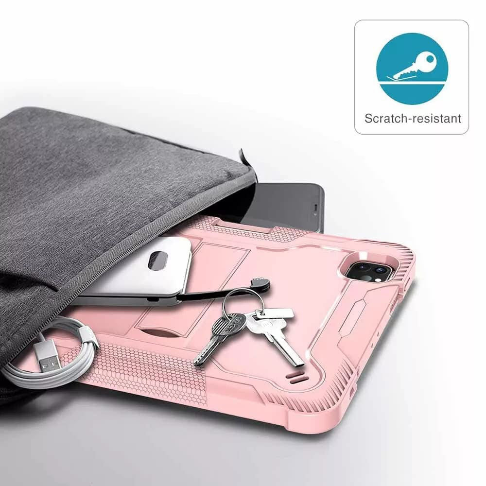 Etui na Apple iPad Pro 11 (2024), Techsuit, Rugged TabShell, różowe