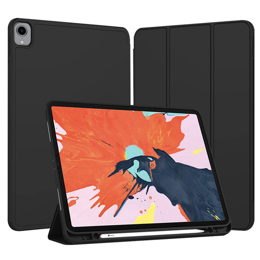 Etui na Apple iPad Pro 12.9 (2022) / Pro 12.9 (2021) / Pro 12.9 (2020) / Pro 12.9 (2018), Techsuit, Flex Trifold, czarne