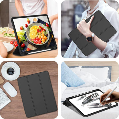 Etui na Apple iPad Pro 12.9 (2022) / Pro 12.9 (2021) / Pro 12.9 (2020) / Pro 12.9 (2018), Techsuit, Flex Trifold, Zielona Matcha