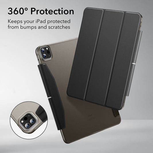 Etui na Apple iPad Pro 13 (2024), ESR, Ascend Trifold, Satynowe Czarne