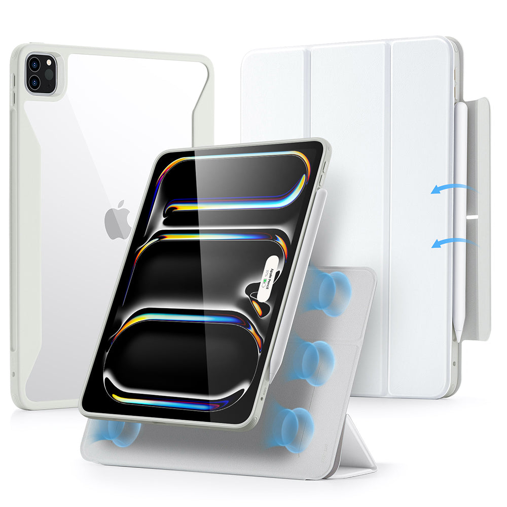 Case for Apple iPad Pro 13 (2024), ESR, Rebound Hybrid, White