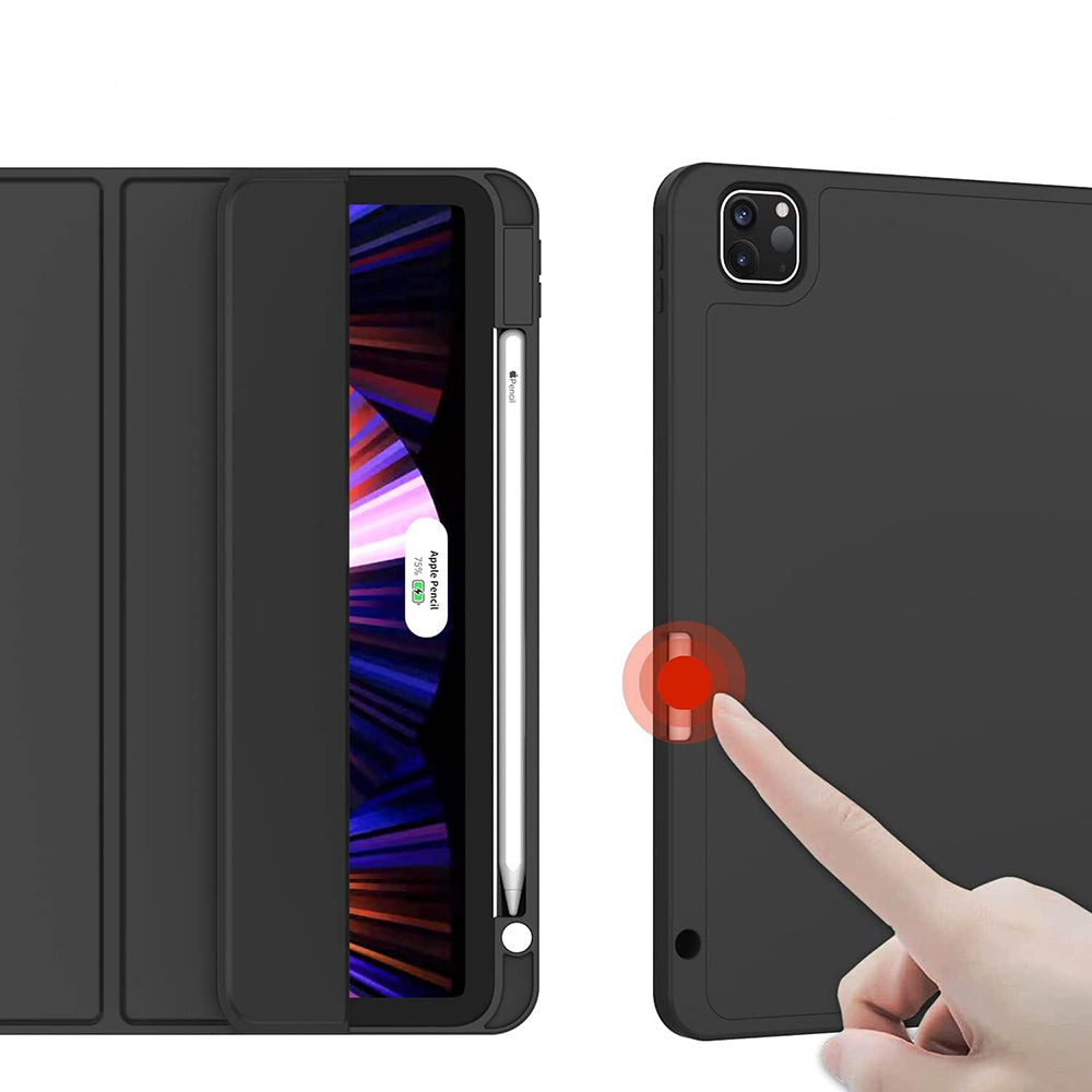 Case for Apple iPad Pro 13 (2024), Techsuit, Flex Trifold, Black