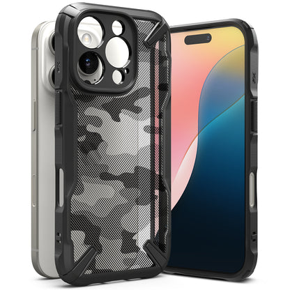 Etui do Apple iPhone 16 Pro, Ringke, Fusion X Camo, czarny 