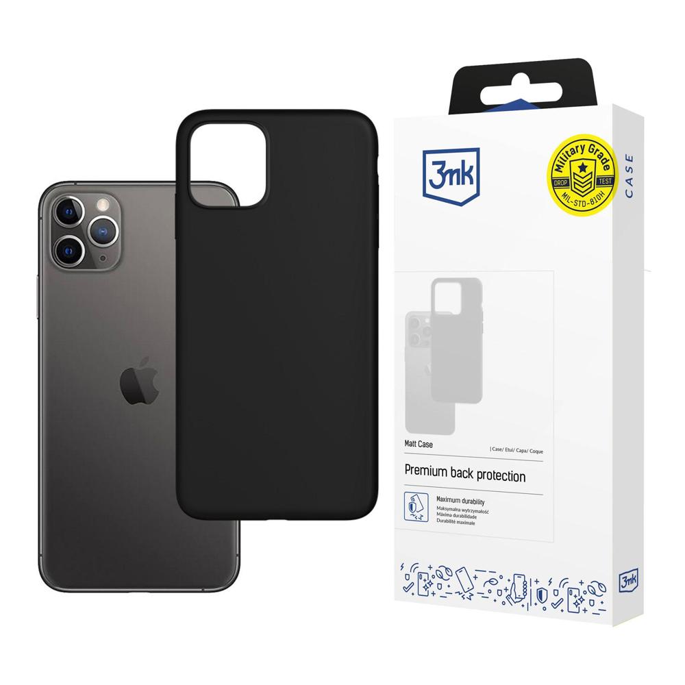 Etui do Apple iPhone 11 Pro Max, 3MK, matowe, czarne