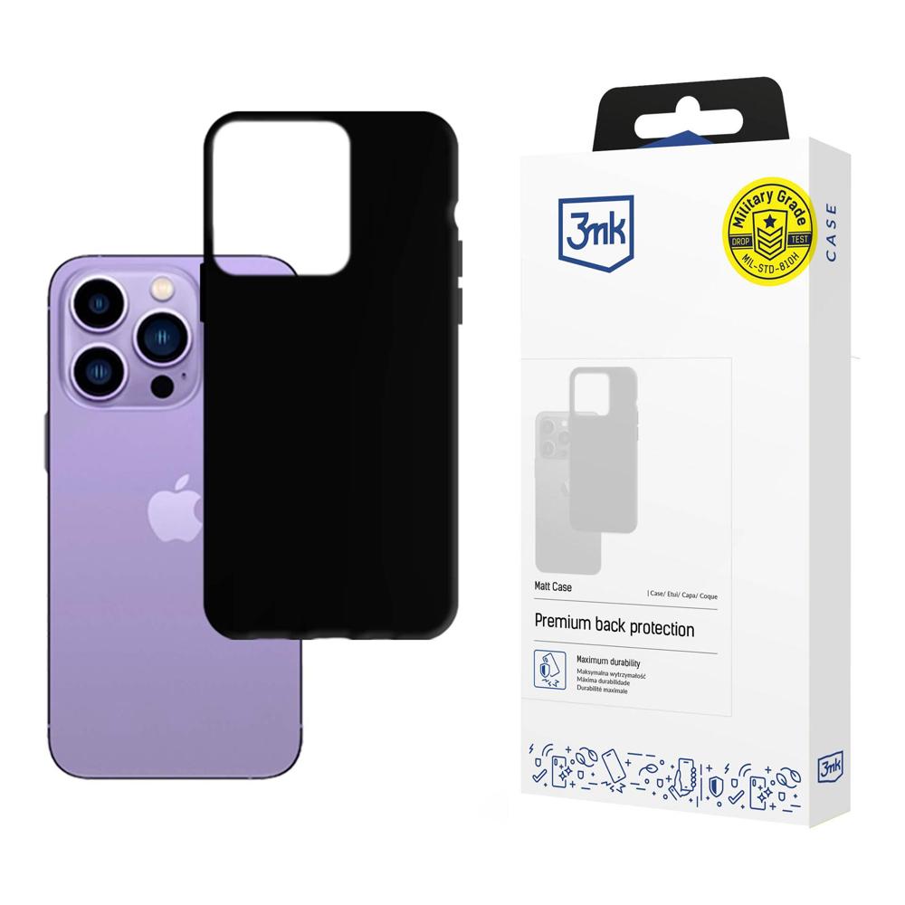 Etui na Apple iPhone 14 Pro Max, 3MK, Czarne Matowe