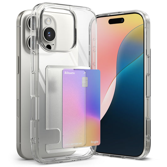 Etui na Apple iPhone 16 Pro Max, Ringke, Fusion Card, Przezroczyste