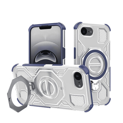 Etui na Apple iPhone 17e / 16e, Techsuit, Carbon Shield Pro, Niebieskie