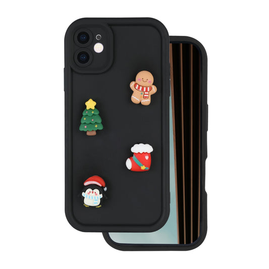 Etui na Apple iPhone 15 Pro, OEM, Ultra Trendy 3D Christmas, czarne