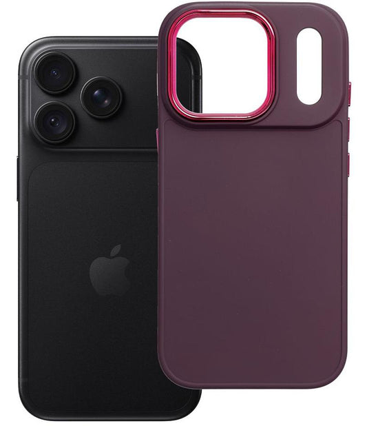 Etui do Apple iPhone 18 Pro / iPhone 17 Pro, OEM, Frame, bordowe